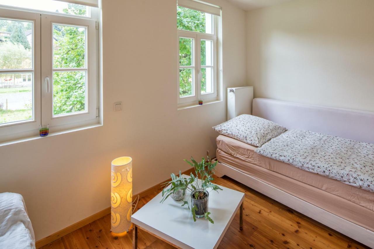 Ferienhaus im Fachwerkhof 'Haus in Bewegung' Seelscheid Exterior foto